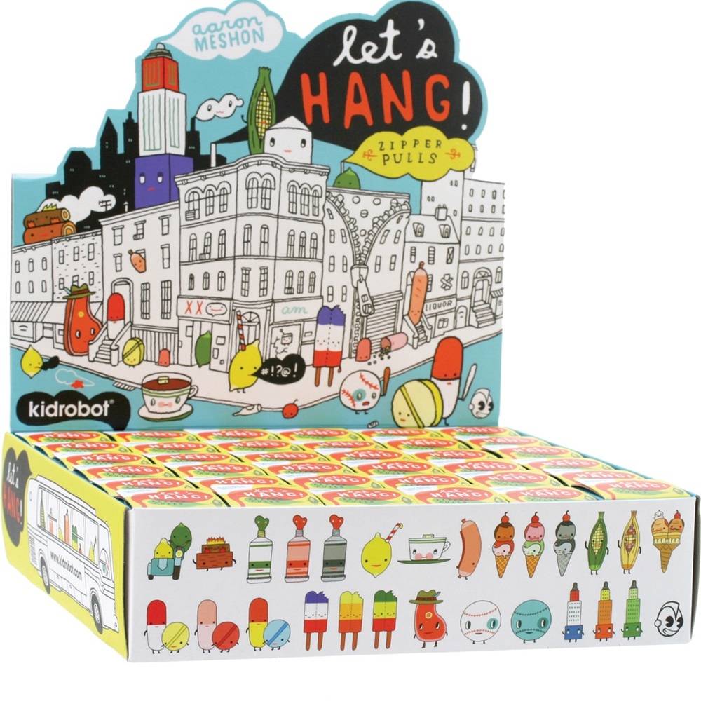 WTB Kid Robot x Aaron Meshon Let’s Hang! zipits